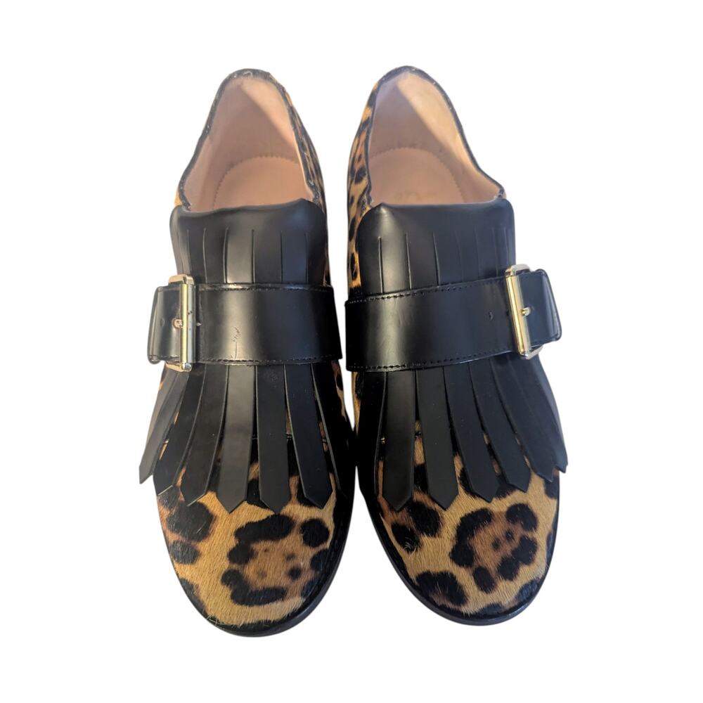 J.Crew Calf Hair Leopard Kiltie Loafers – Women’s NWOB